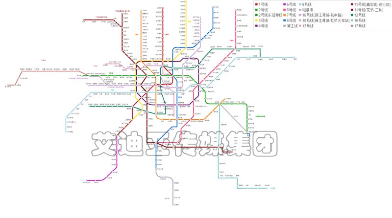 上海地铁广告线路图 上海地铁广告线路图